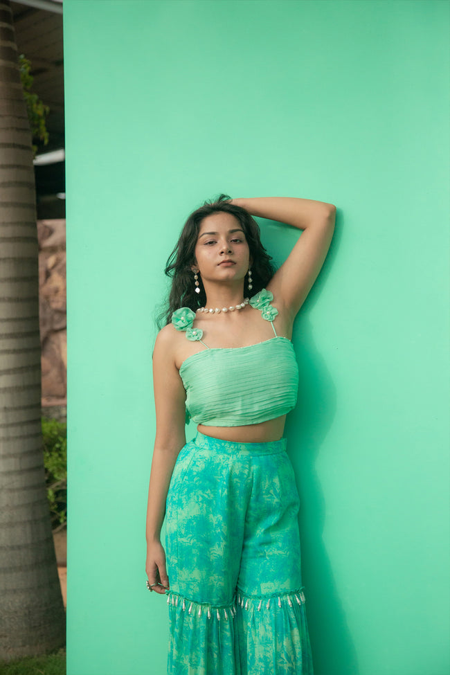 PRINTED SHARARA SET