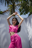 PINK PHOOL PANT SET