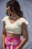 PINK PHOOL DRAPE SKIRT SET