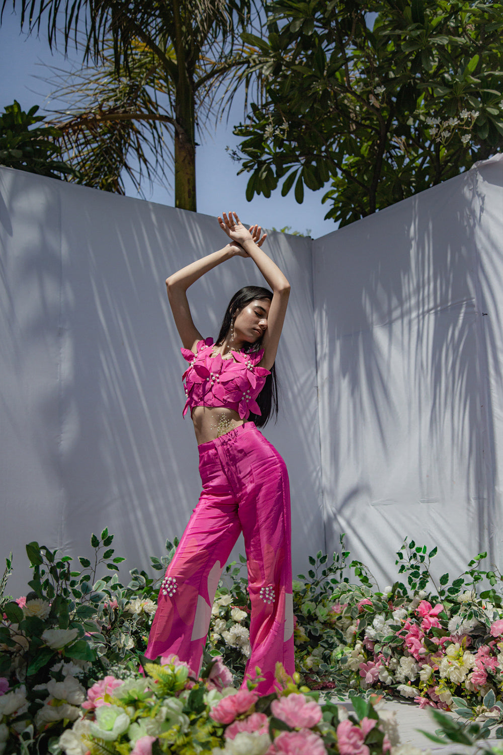 PINK PHOOL PANT SET
