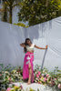 PINK PHOOL DRAPE SKIRT SET