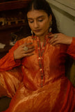 RUST ORANGE KURTA SET